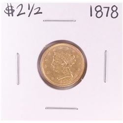 1878 $2 1/2 Liberty Head Quarter Eagle Gold Coin