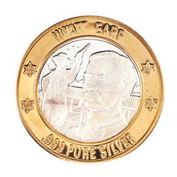 .999 Silver Lawmen Series Wyatt Earp $10 Limited Edition Casino Gaming Token