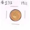 Image 1 : 1911 $2 1/2 Indian Head Quarter Eagle Gold Coin