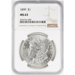 1899 $1 Morgan Silver Dollar Coin NGC MS63