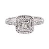 Image 2 : 14KT White Gold 1.00 ctw Diamond Ring