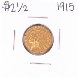 1915 $2 1/2 Indian Head Quarter Eagle Gold Coin