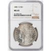 Image 1 : 1881-S $1 Morgan Silver Dollar NGC MS65 Nice Toning