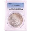 Image 1 : 1881-S $1 Morgan Silver Dollar Coin PCGS MS65+ Nice Toning