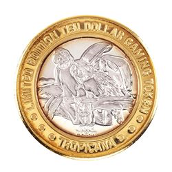 .999 Silver Tropicana Las Vegas, Nevada $10 Casino Limited Edition Gaming Token