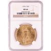 Image 1 : 1924 $20 St. Gaudens Double Eagle Gold Coin NGC MS64