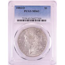 1884-O $1 Morgan Silver Dollar Coin PCGS MS63