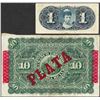 Image 2 : Lot of 1896 Cuba Un & Diez Pesos Currency Notes