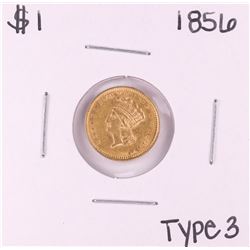 1856 $1 Type 3 Indian Princess Head Gold Dollar Coin