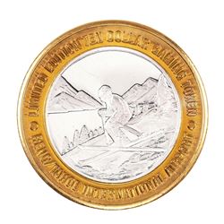 .999 Silver Reno Tahoe International Airport $10 Casino Limited Edition Gaming Token