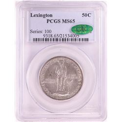 1925 Lexington Sesquicentennial Commemorative Half Dollar Coin PCGS MS65 CAC