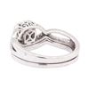 Image 3 : 10KT White Gold 0.60 ctw Diamond Wedding Set