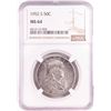 Image 1 : 1952-S Franklin Half Dollar Coin NGC MS64
