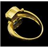 Image 3 : 14KT Yellow Gold Ladies 2.00 ctw Amethyst and Blue Topaz Ring