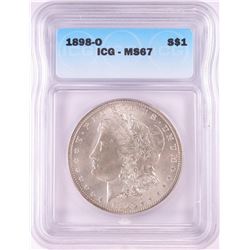 1898-O $1 Morgan Silver Dollar Coin ICG MS67