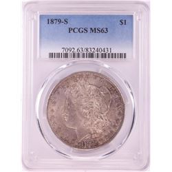 1879-S $1 Morgan Silver Dollar Coin PCGS MS63