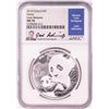 Image 1 : 2019 China 10 Yuan Panda Silver Coin NGC MS70 Early Releases Joel Iskowitz Signature