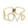 Image 2 : 14KT Yellow Gold "LOVE" 0.25 ctw Diamond Ring