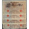 Image 1 : Lot of (4) 1910 Germany 1,000 Mark Currency Notes