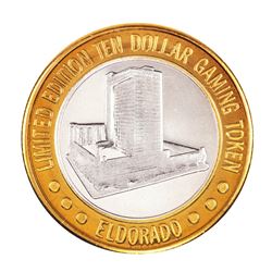 .999 Fine Silver Eldorado Reno, Nevada $10 Limited Edition Gaming Token