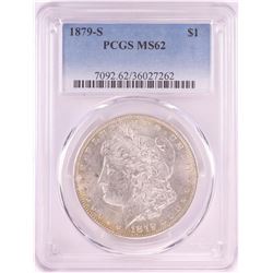 1879-S $1 Morgan Silver Dollar Coin PCGS MS62