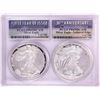 Image 1 : 1986-S & 2016-W $1 Proof American Silver Eagle Coin Set PCGS PR69DCAM