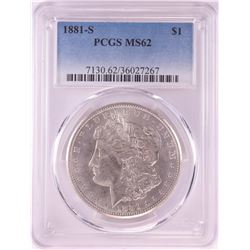 1881-S $1 Morgan Silver Dollar Coin PCGS MS62