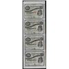 Image 1 : Uncut Sheet of (4) State of Louisiana Baby Bond Obsolete Notes