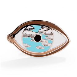 Rene Magritte False Mirror Enamel Art Pin
