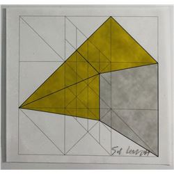 Sol Lewitt - Untitled, Geometric Figure (Pencil Signed)