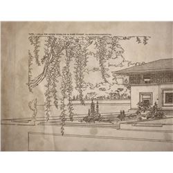 Frank Lloyd Wright - Floorplan Vintage Lithograph