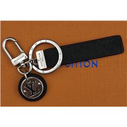 Louis Vuitton Black Leather Keychain