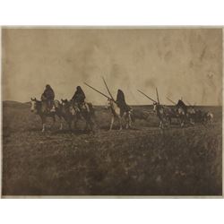 Edward Curtis - Grouping of Men on Horses