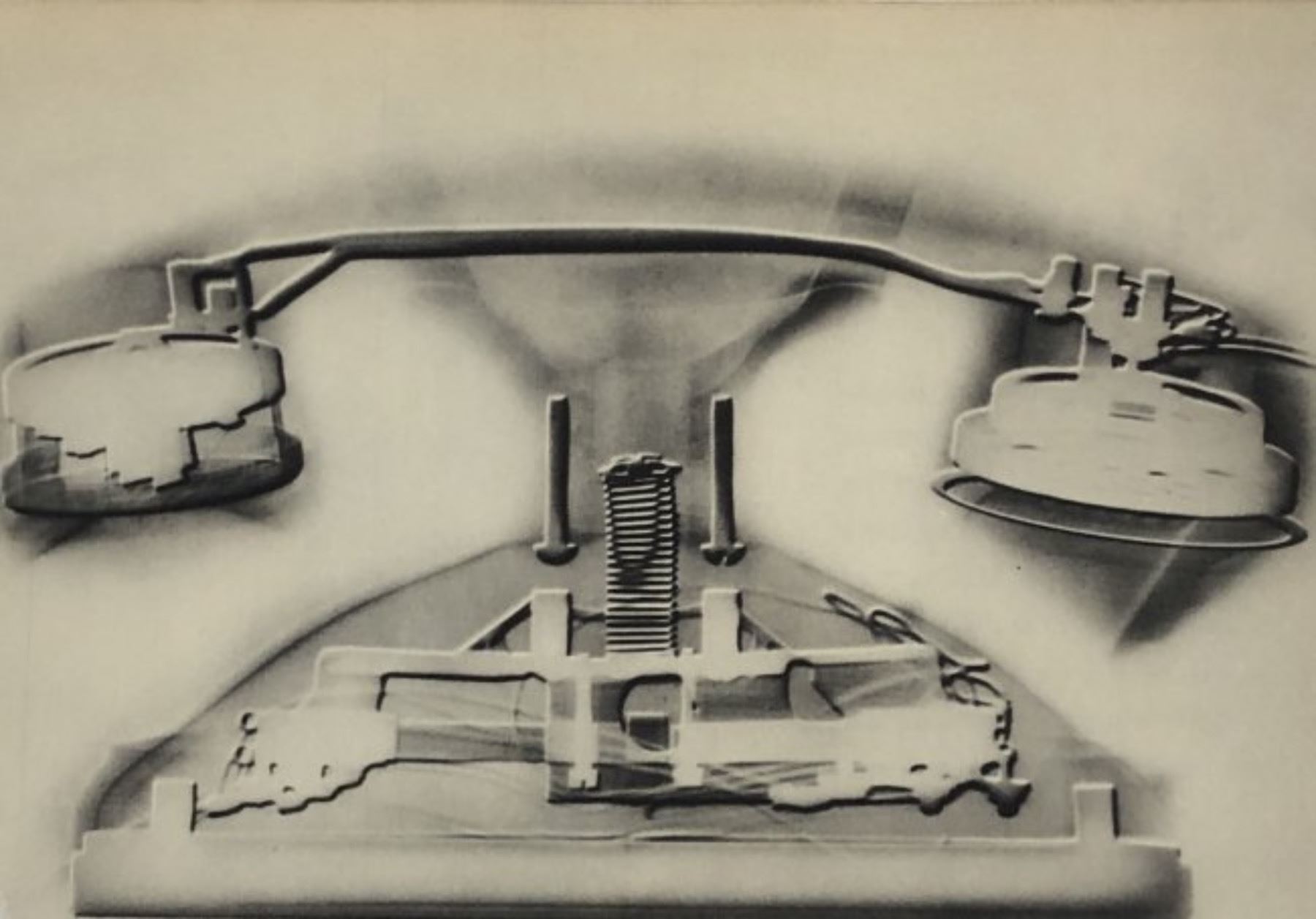 W. Fuchs - Bas Relief Radiograph of Telephone