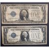 Image 1 : 2-$1 FUNNY BACK 1928 A&B SILVER CERTS