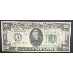 1928B $20 FEDERAL RESERVE NOTE