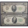 Image 1 : 1934s FEDERAL RESERVE NOTES $20 & $10