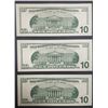 Image 2 : 3-1999 $10 STAR NOTES CONSECUTIVE #