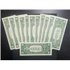 Image 2 : 1969 $1 STAR NOTE DISTRICT SET (12)