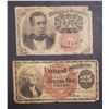 Image 1 : 2-FRACTIONAL NOTES 10c & 25c