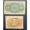 Image 2 : 2-1863 FRACTIONAL NOTES 5c & 10c