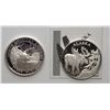 Image 1 : ALASKA MINT MOOSE MEDALLION & WHITE TAIL