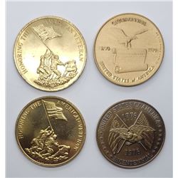 4-MEDALLIONS (2) 1976 BICENTENNIAL