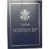 Image 2 : 1964-P U.S. MINT SET in ORIGINAL CELLOin DISPLAY