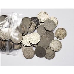 100-LIBERTY "V" NICKELS - MIXED