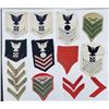 Image 2 : WWII to Modern USN & USMC Rank Patch Lot