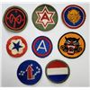 Image 1 : WWII US Army Patch Lot
