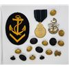 Image 2 : WWII US Navy Lot Patch Buttons Pins - Modern Medal
