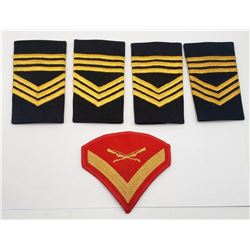 LANCE CORPORAL PATCH; 4-MASTER SERGEANT