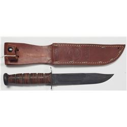 Vintage USMC KA-BAR Fighting Knife W/Sheath